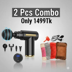 Massage gun & hot Water bag Combo